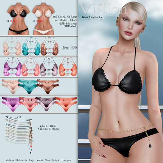 #11 {ViSion) / Kim Bikini - Blue/Light Blue