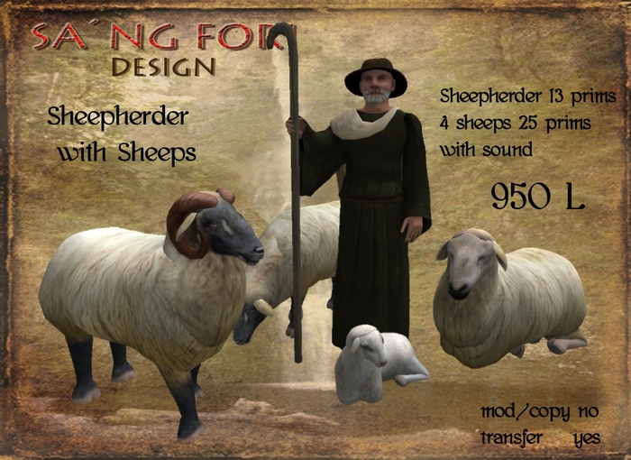 Sheepherder with Sheeps