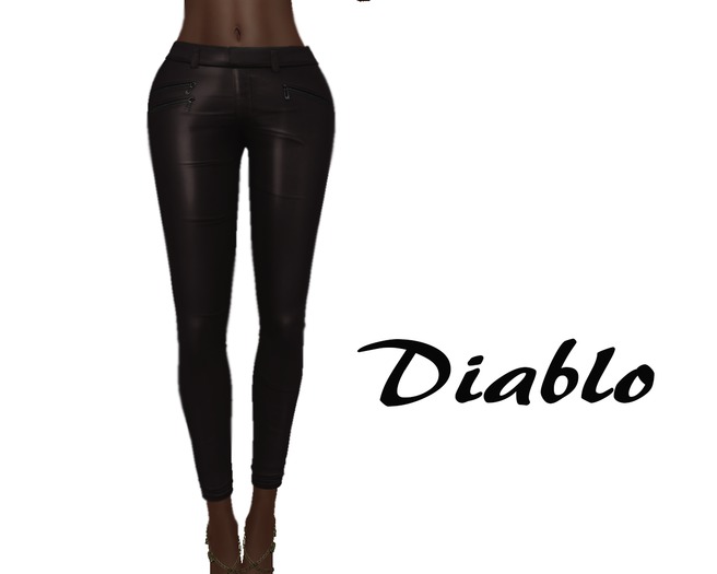 Diablo - Bike leather pants Brown 