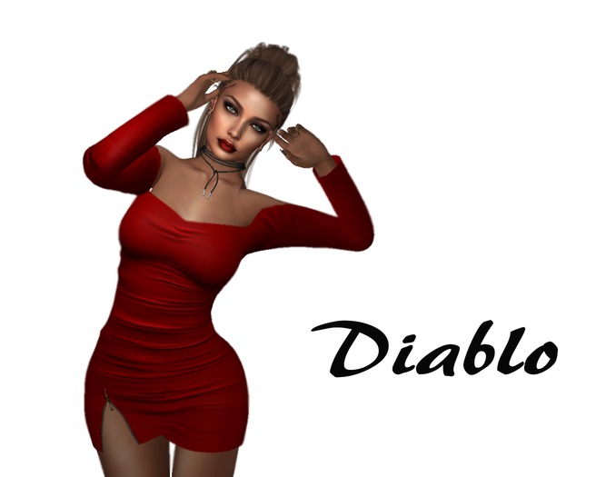 Diablo - Mini dress - Red (box)