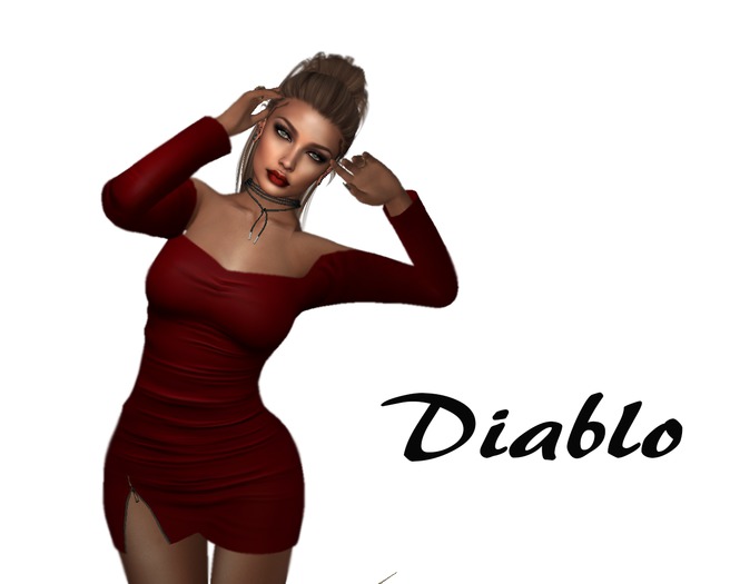 Diablo - Mini dress Dark red 