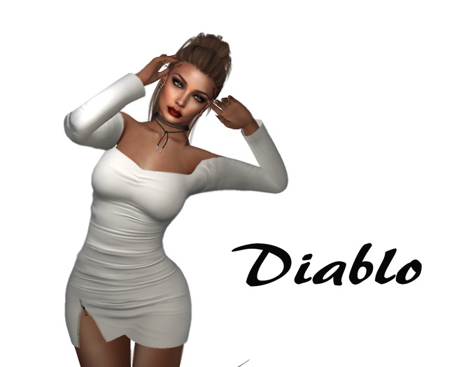 Diablo - Mini dress White