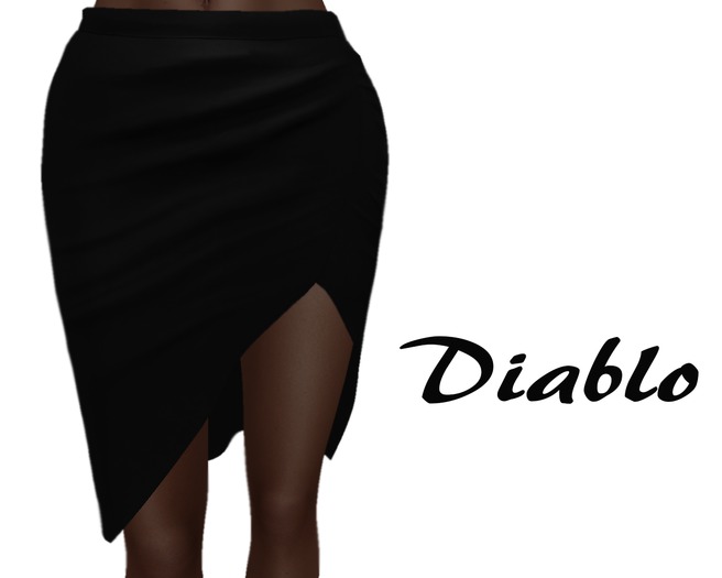Diablo - Pencil skirt Black