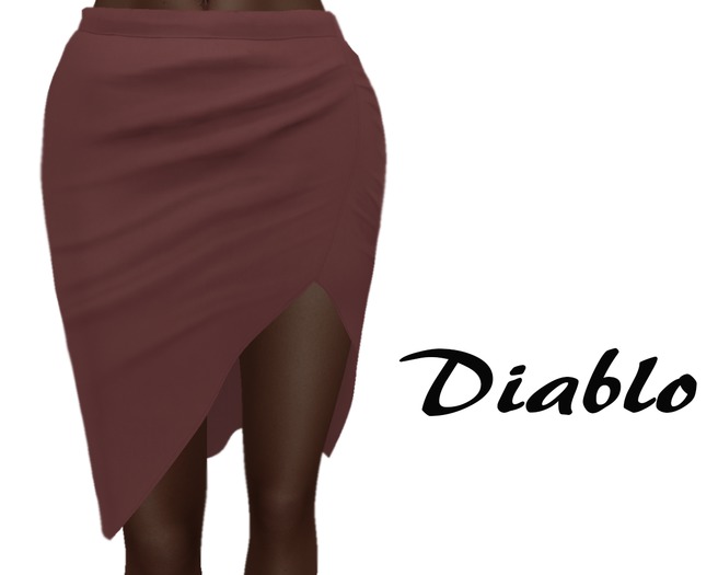Diablo - Pencil skirt Coral 