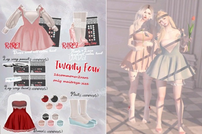 ^BADa^Twenty four Leg ring(pearl)B