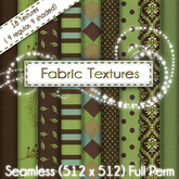 FULL PERM Green Brown Fabric Texture Set
