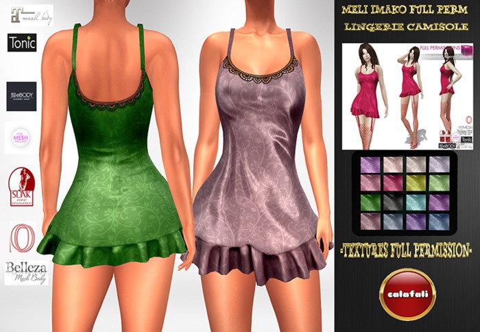 MI_Lingerie camisole-textures full permi"WEAR ME"