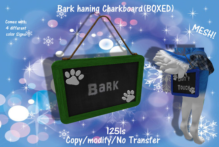 Bark haning Charkboard(BOXED)