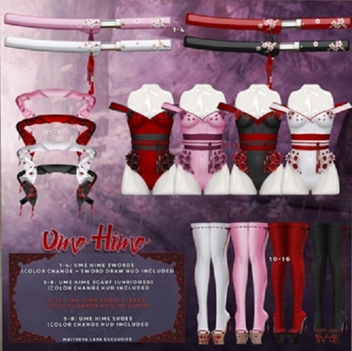 Violent Seduction - Ume Hime Scarf (White)