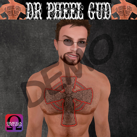 Celtic Cross Tattoo (front) Omega  DEMO