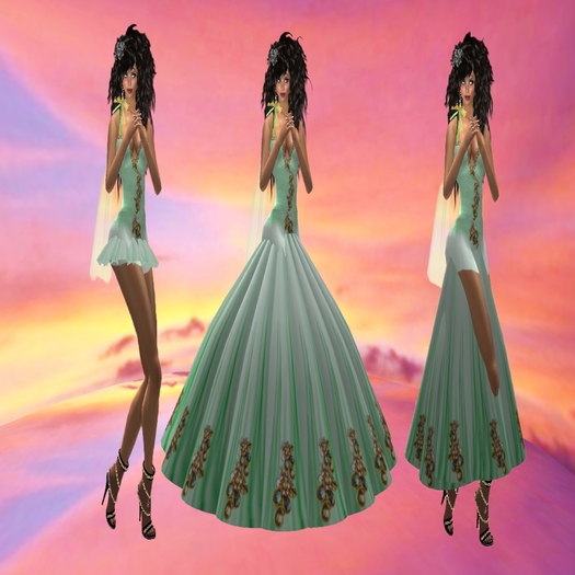 KL ANGELICA IN GREEN- GOWN- FORMAL DRESS- MEDIEVAL DRESS- GOTHIC DRESS- PARTY- SEXY DRESS