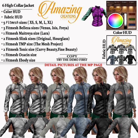 AmAzINg CrEaTiOnS 6 High Collar Jacket
