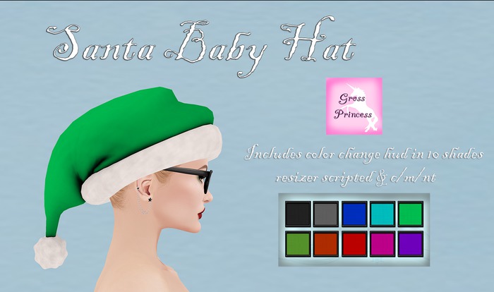 {.Gross Princess.} Santa Baby Hat