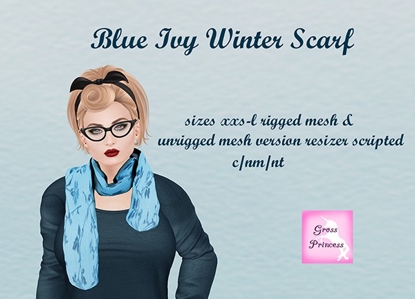 {.Gross Princess.} Blue Ivy Winter Scarf