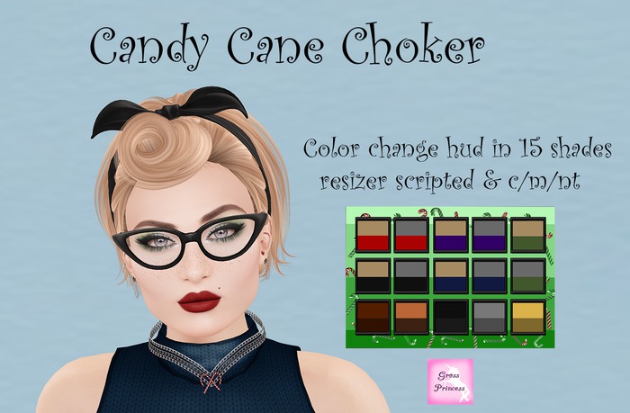 {.Gross Princess.} Candy Cane Choker
