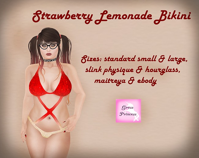 {.Gross Princess.} Strawberry Lemonade Bikini