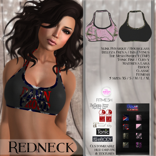 [Dixie Line] Redneck Sports Bra