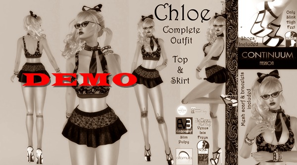 Continuum Chloe black outfit - DEMO