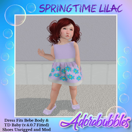 Adorabubbles SpringTime Lilac Dress & Shoes