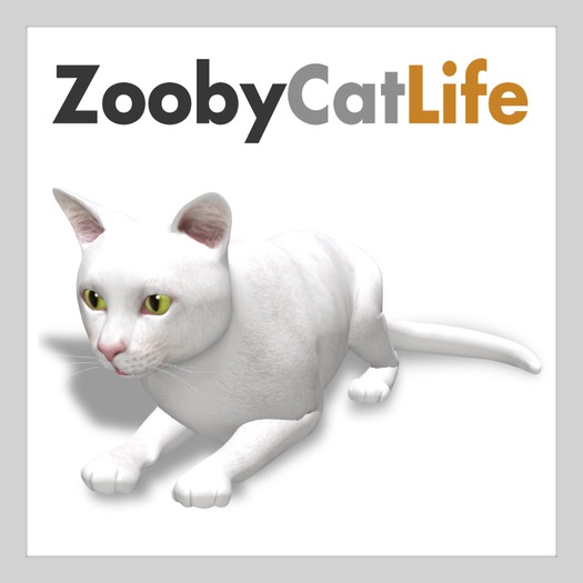 Zooby Cat Life White Cat Avatar BOXED