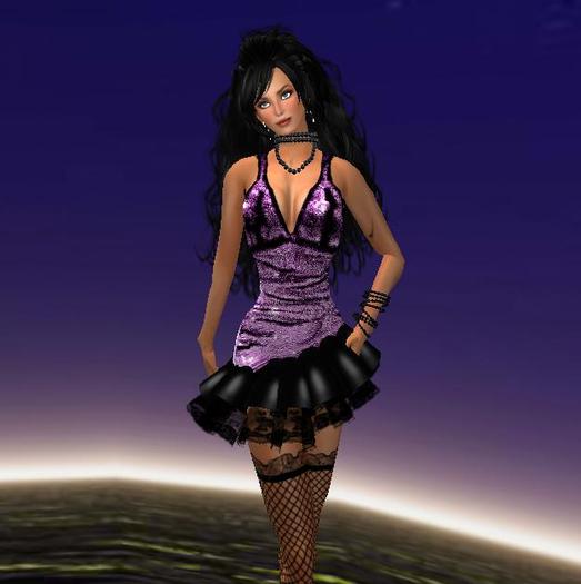KL PRISCILA IN  PURPLE- CASUAL DRESS- VAMPIRE DRESS- GOTHIC DRESS- SEXY- PARTY- ELEGANT