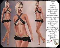 !CGF-*Chained*  (Black & Gold) Outfit