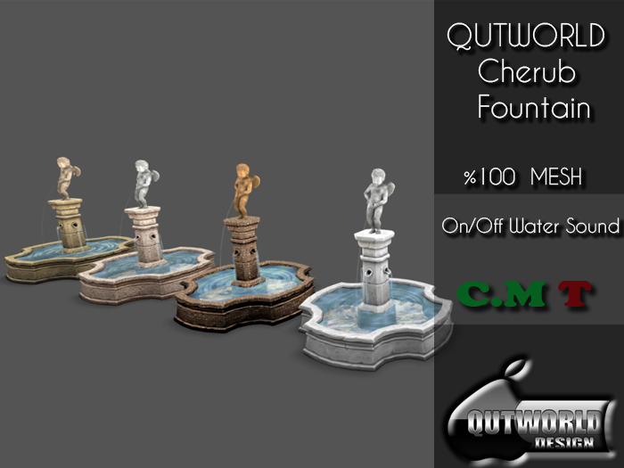 .::QUTWORLD CHERUB FOUNTAIN::.UNPACK BOX