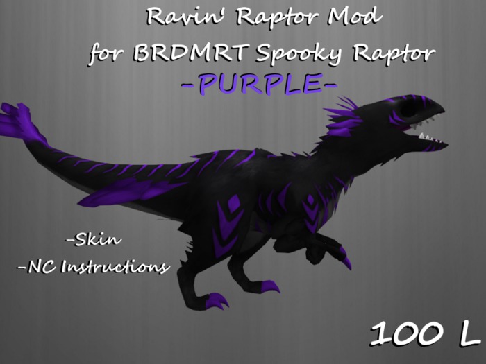 Ravin' Raptor Purple for BRDMRT Spooky Raptor