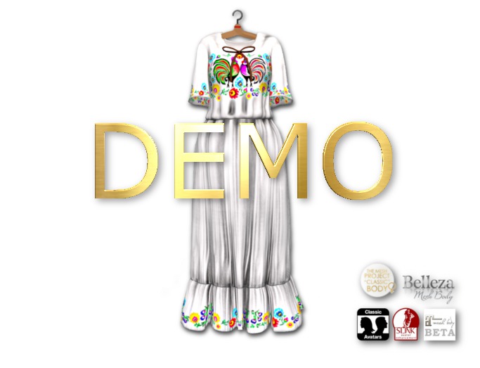 {amiable}Mesh Embroidered Pattern Boho Summer Maxi Dress(DEMO)