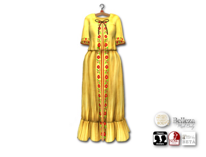 {amiable}Mesh Embroidered Pattern Boho Summer Maxi Dress06