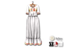 {amiable}Mesh Embroidered Pattern Boho Summer Maxi Dress08