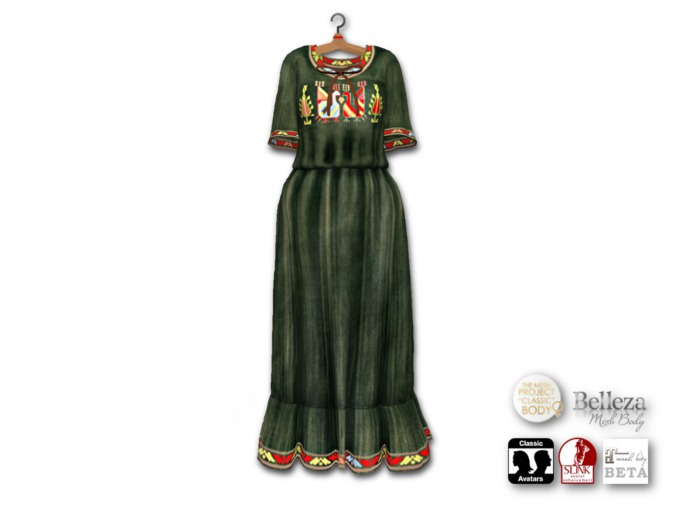 {amiable}Embroidered Pattern Boho Summer Maxi Dress10(BOX)