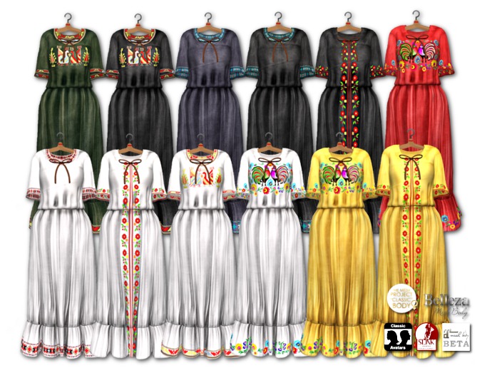 {amiable}Mesh Embroidered Pattern Boho Summer Maxi Dress(FAT PACK)