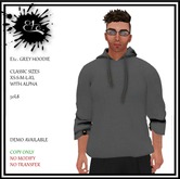 Etc. GREY HOODIE