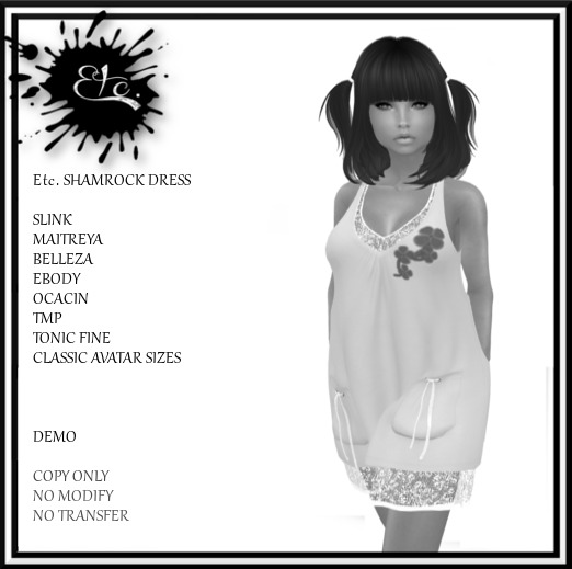 DEMO Etc. SHAMROCK DRESS