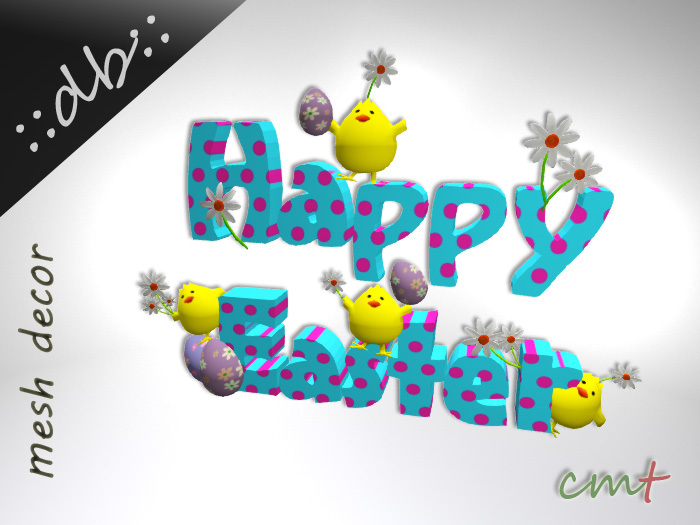 ::db:: Happy Easter Letter 3D II