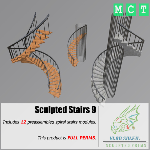 Sculpted Stairs 9 [FULL PERMS]