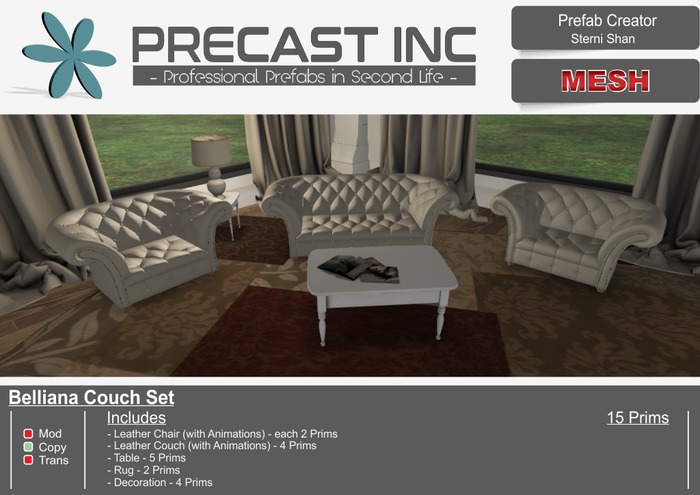 Belliana - Couch Set