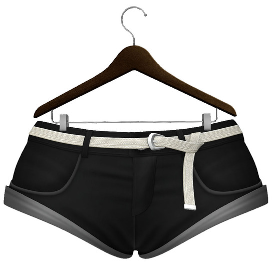 c'mere Belted Short Shorts Black
