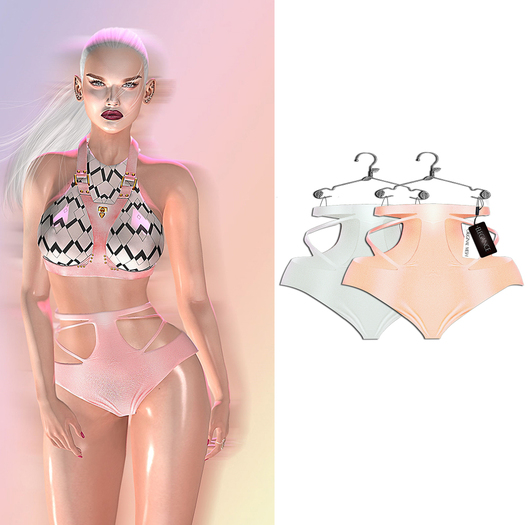 Elegance Boutique -Panty - Nude&Ivory - "Anne" -Maitreya / Slink / Belleza