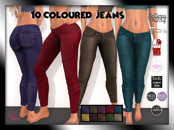 Lily's Locker - Coloured Jeans (wear to unpack)