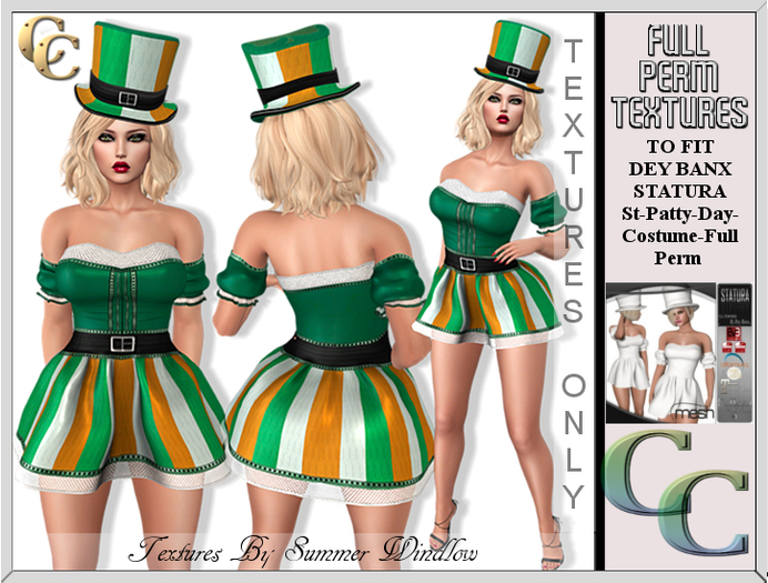 DEY ST PATTY DAY COSTUME T2 SET- FULL PERM