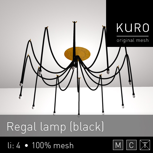  Kuro - Regal lamp *black*