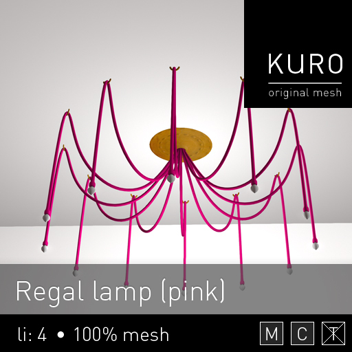 Kuro - Regal lamp *pink*