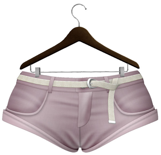 c'mere Belted Short Shorts Plum