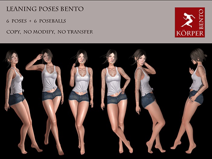 Leaning Bento Pack Korper Poses