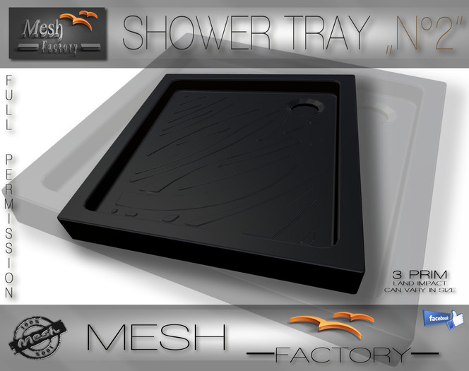 Shower Tray  "No2" [c/m/t]