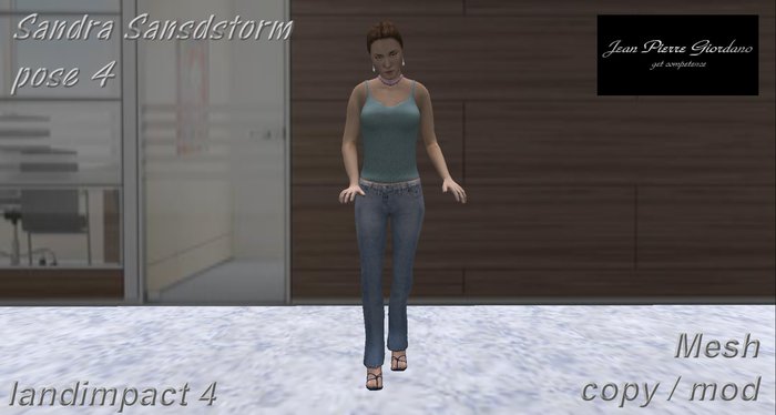 Sandra Sansdstorm pose 4 mesh BOX