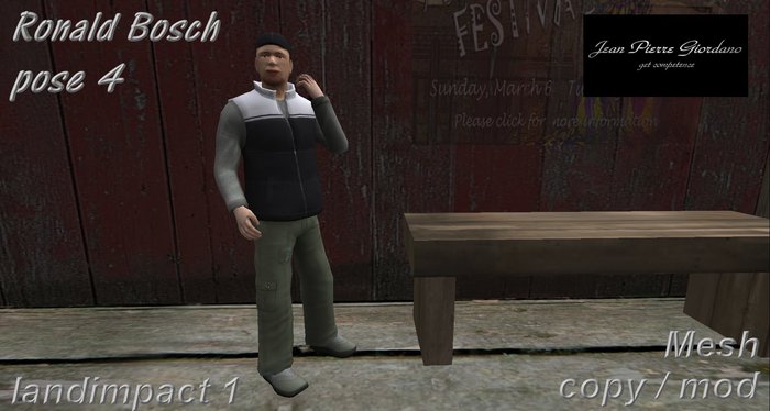 Ronald Bosch pose 4 mesh 