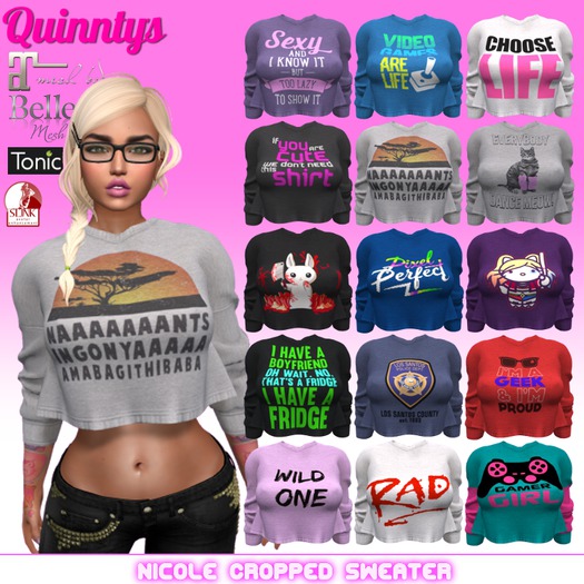 Nicole Cropped Sweater  {Quinnty's} Add to unpack